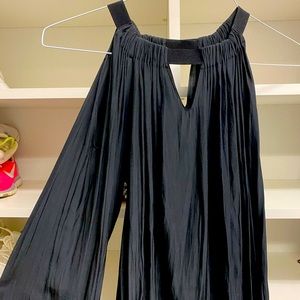 Ramy brook black cold shoulder blouse